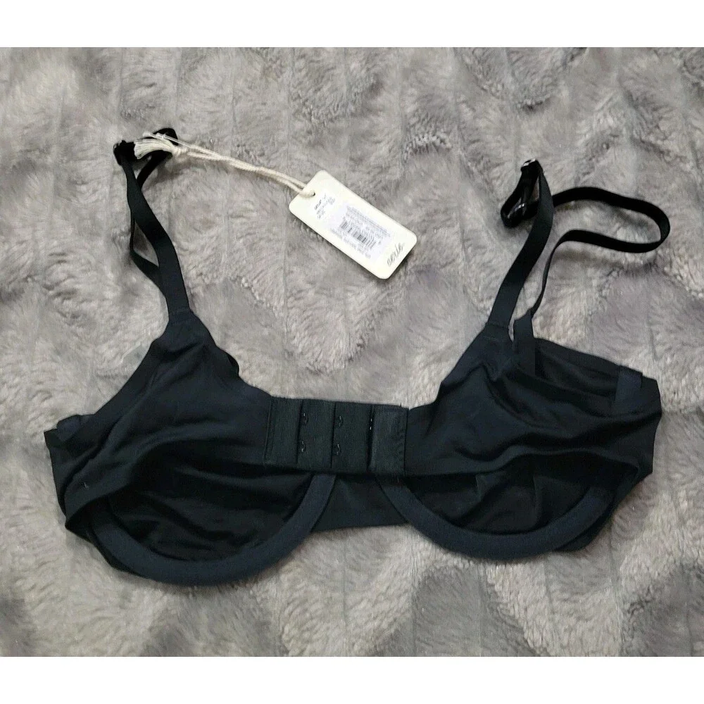 Aerie 32C Smoothez Black Unlined Bra With Underwire NWT